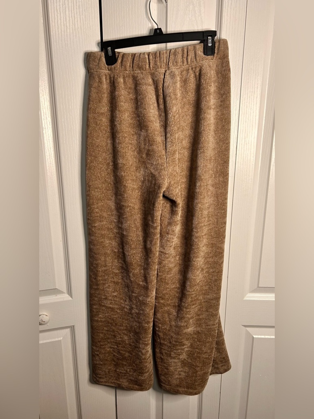 Makk Fashions Women’s Mock Neck‎ & Pull on Wide-Leg Lounge Pant Set Taupe Medium - Picture 6 of 11